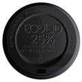 Eco-Products EcoLid 25% Recy Content Hot Cup Lid, Black, F/10-20oz, PK1000 EP-HL16-BR